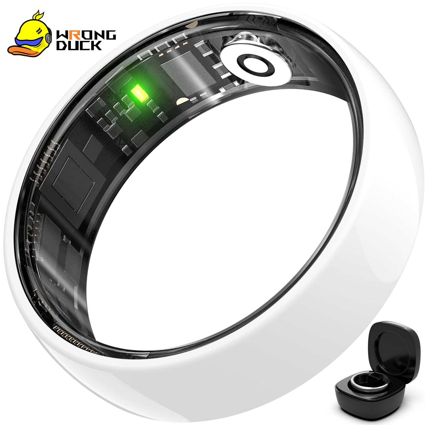 Wrongduck Ceramics Health Tracker Ring WD-C01 Smart Health Ring for Women Men