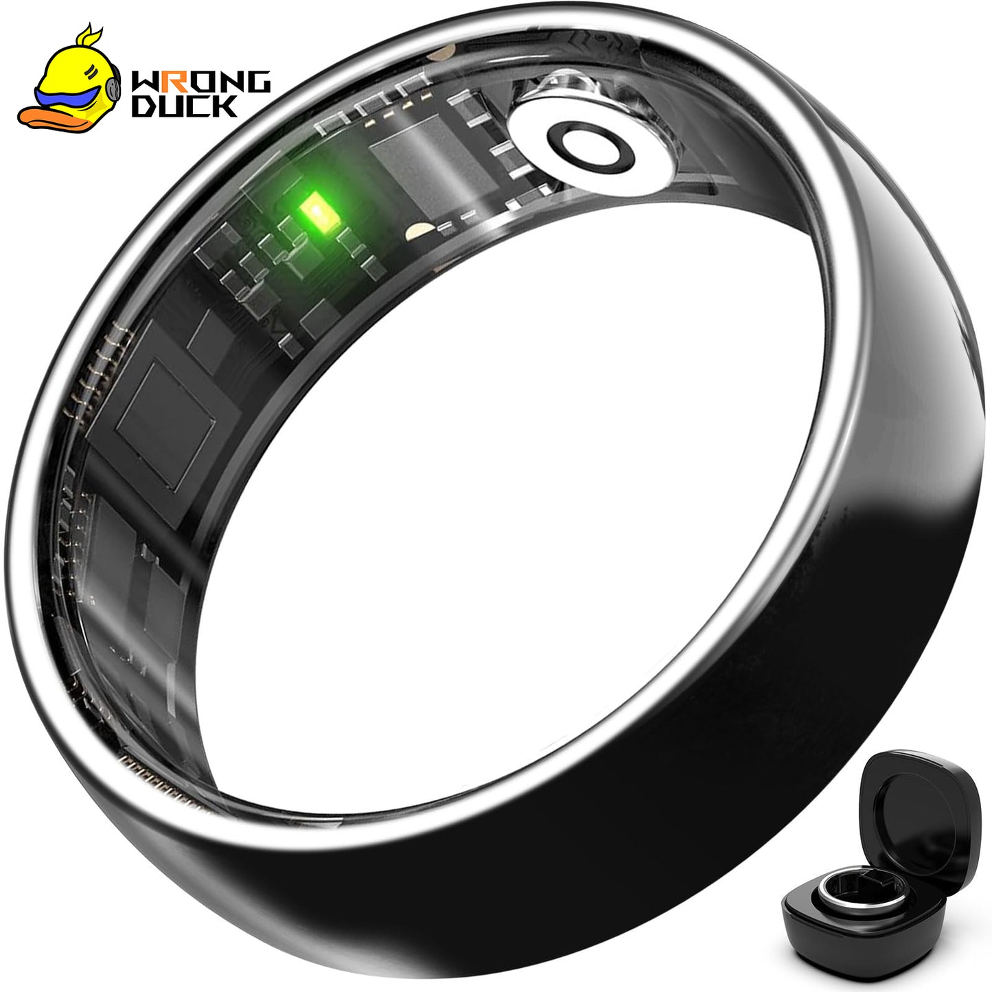 Wrongduck Ceramics Health Tracker Ring WD-C01 Smart Health Ring for Women Men