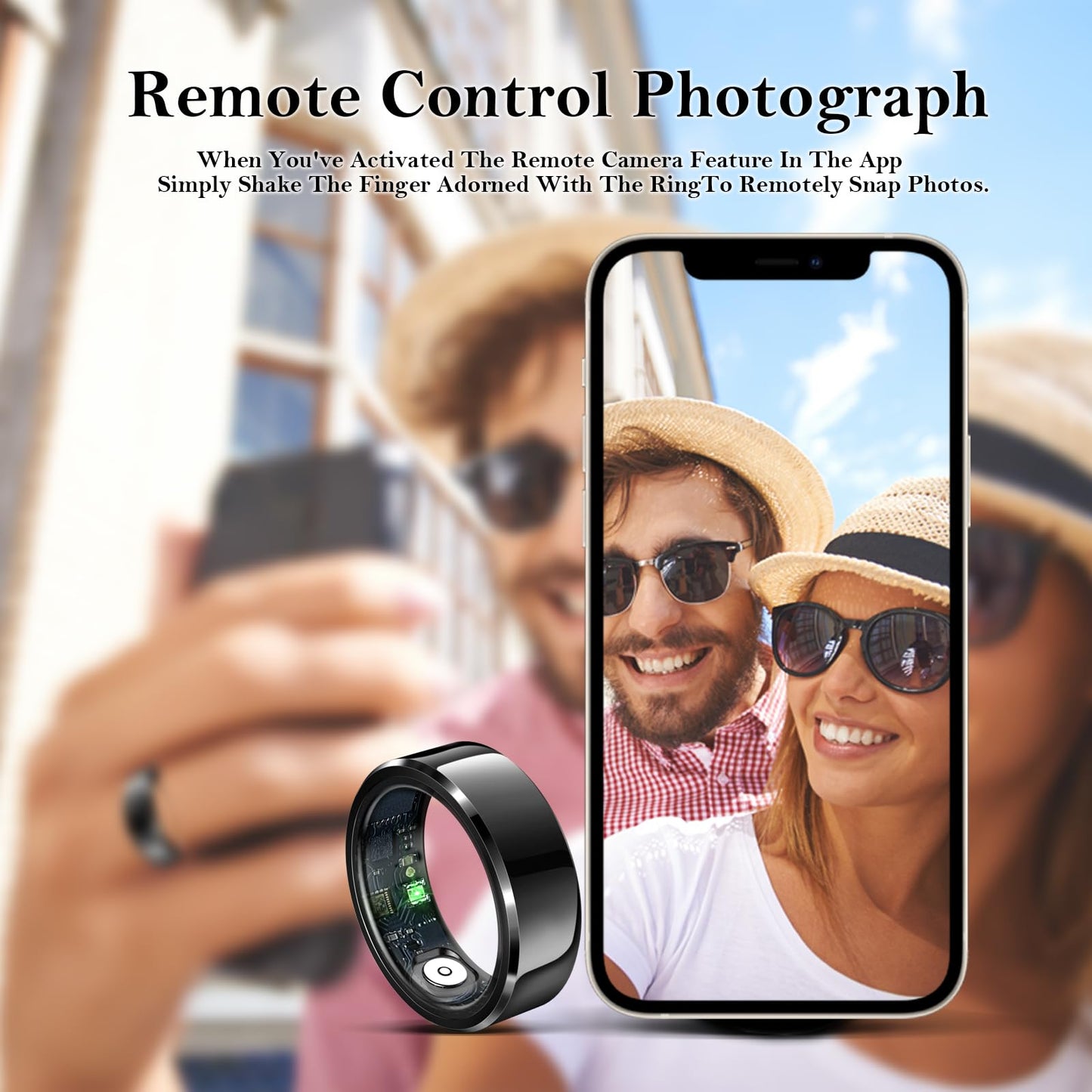 Wrongduck Health Tracker Ring WD-03 Smart Health Ring for Women Men