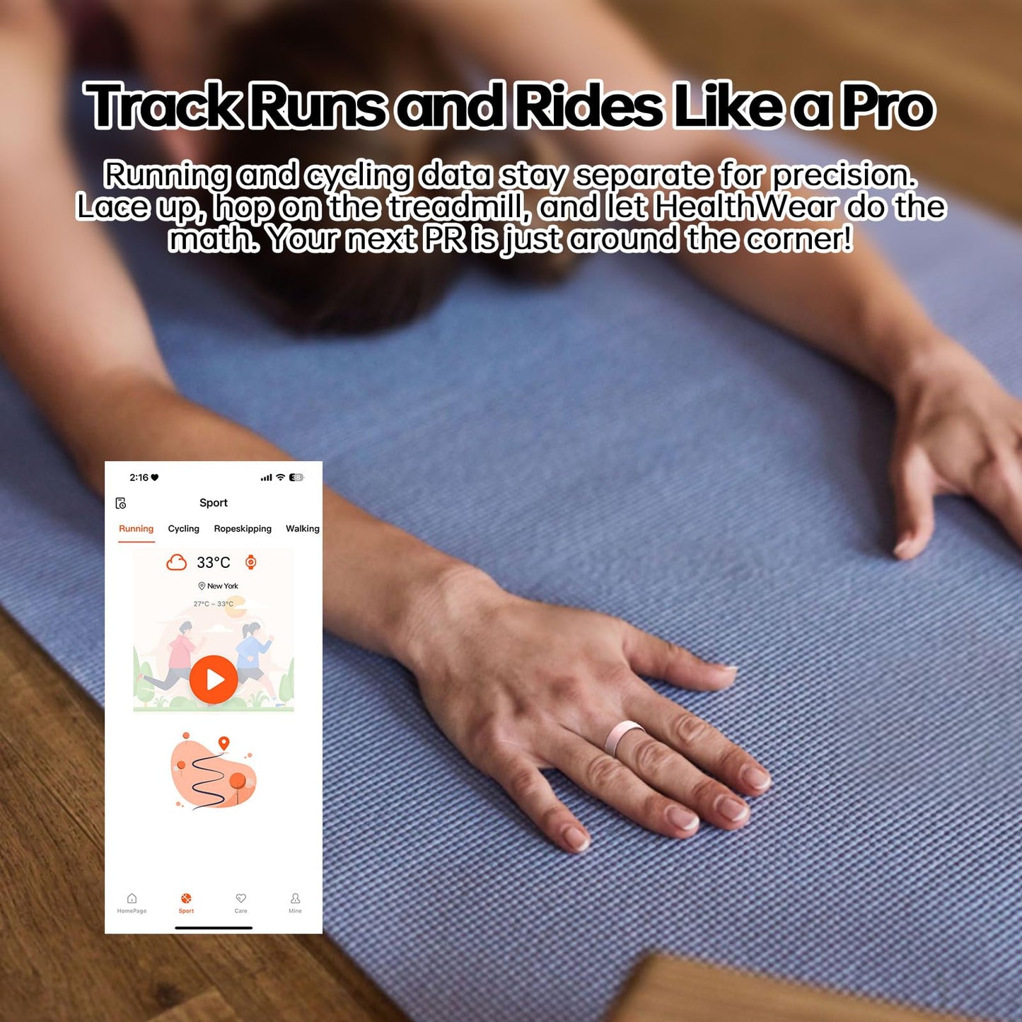 Wrongduck Ceramics Health Tracker Ring WD-C01 Smart Health Ring for Women Men